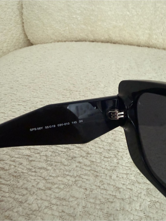 Prada Black Geometric Square Sunglasses
